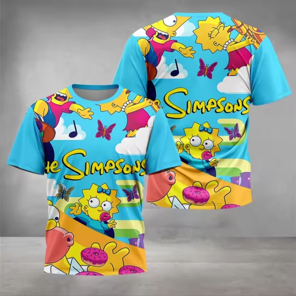 The Simpsons Colorful Graphic T-Shirt (L)